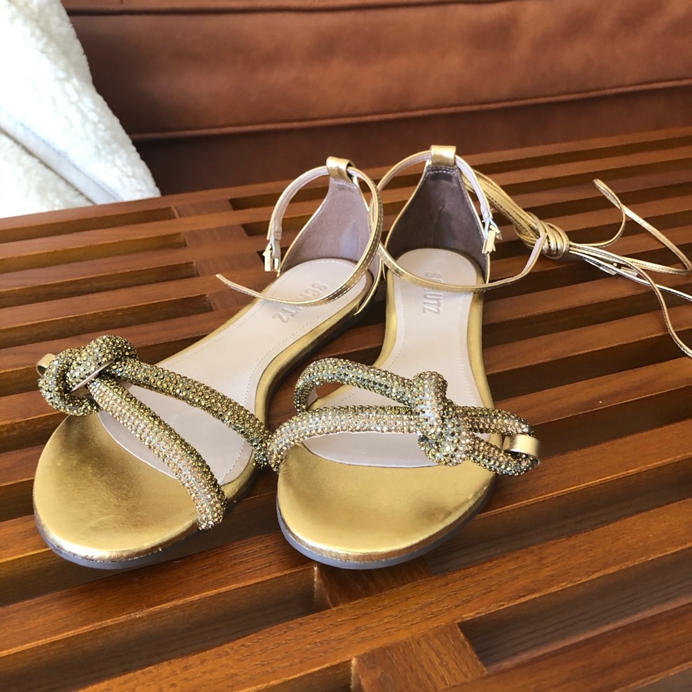 Schutz Chorlie Knotted Leather Sandal